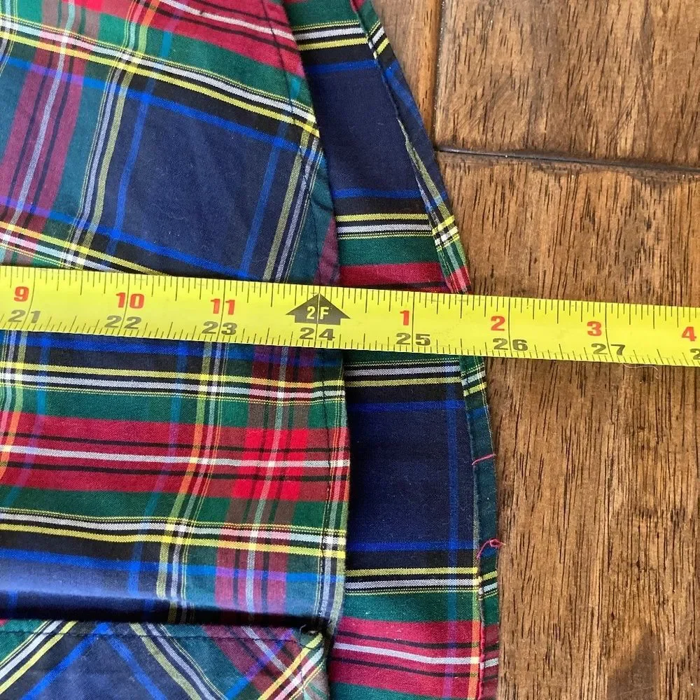 Talbot's Classic Shirt Scenic Plaid Size 10 Classic Career Office Preppy